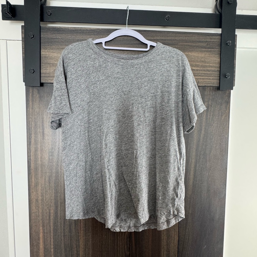 Madewell Heather Gray Crewneck Tee